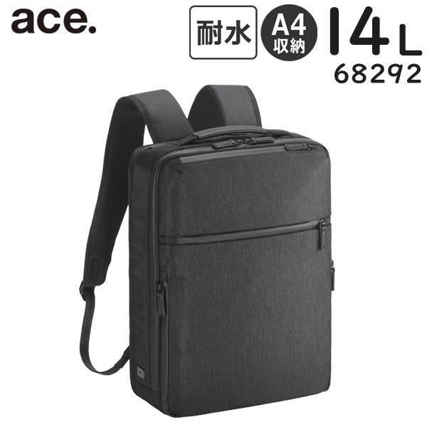 ace. ガジェタブル ヘザー2 薄型リュック (14L) 撥水 杢調素材 B4収納 14インチPC対応 エースジーン 68292 Ace（エース） ace. ガジェタブル ヘザー2 薄型リュック (14L) 撥水 杢