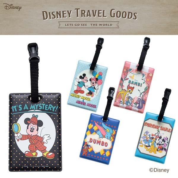 Disney BAGGAGE TAG Retro(ディズニー バゲッジタグ レトロ)サイズ：(約)W7×H10cm(ベルトは含みません)素材：塩化ビニル樹脂(一部リサイクル素材)詳細：トランクや荷物の目印に。ディズニーアートが可愛いネームタ...