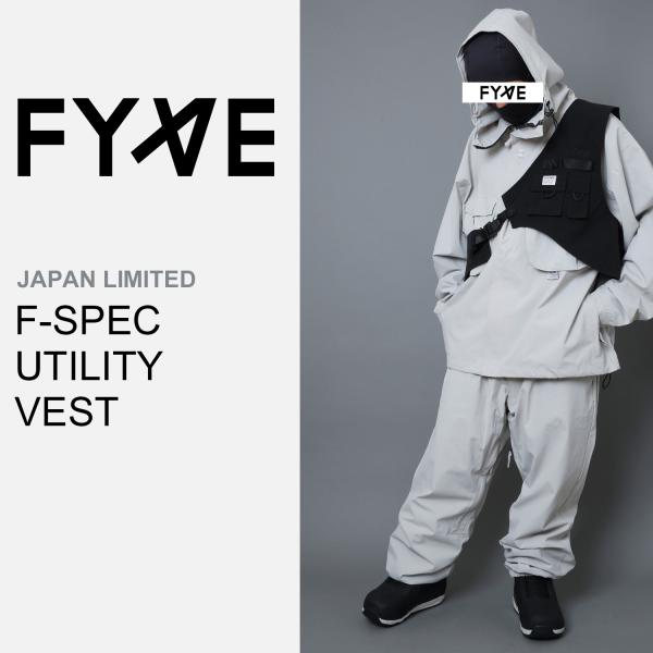 FYVE スノーボードウェア F-SPEC UTILITY VEST(BLACK) フリーサイズ