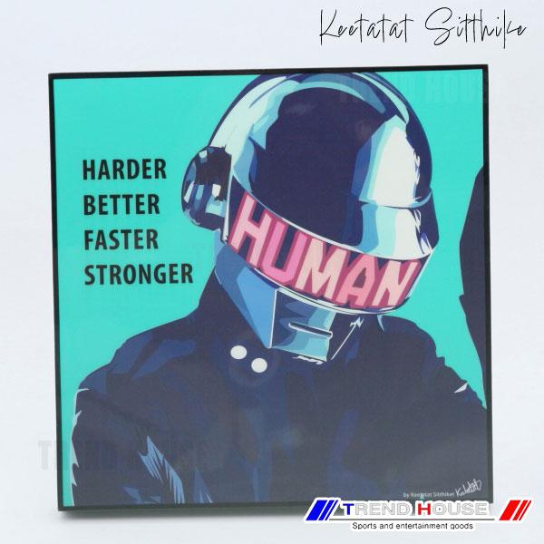 2枚で送料無料 ポップアートパネル ダフト パンク DAFT PUNK HUMAN 