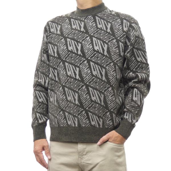 アルマーニエクスチェンジ A/X ARMANI EXCHANGE 美品 ケーブルニット セーター クルーネック 長袖 XS ARMANI EXCHANGE アルマーニ エクスチェンジ A/X メンズクルー