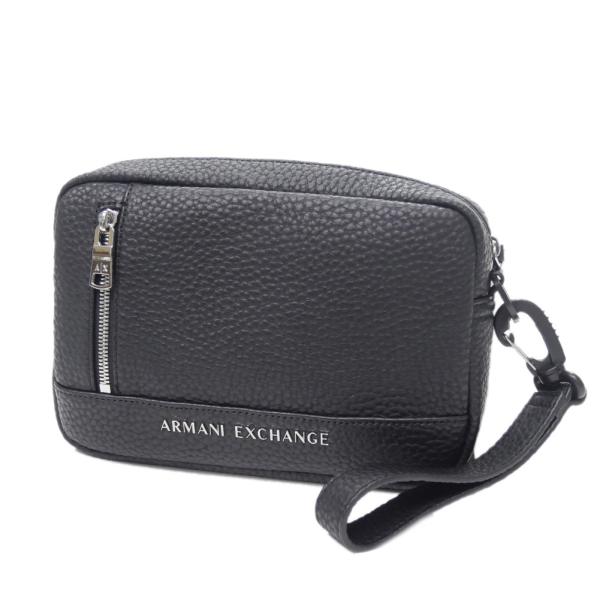 ARMANI EXCHANGE アルマーニ エクスチェンジ A/X メンズポーチバッグ/セカンドバッグ 958542 CC828 ブラック 定番人気商品