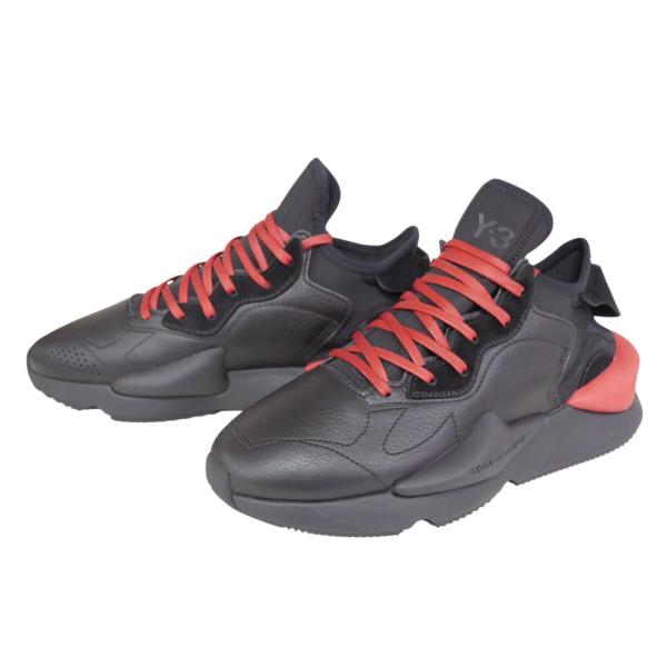 Y-3 ワイスリー ユニセックスローカットスニーカー JR4199 / Y-3 KAIWA ブラック×レッド 2025秋冬新作 Y-3 ワイスリー ユニセックスローカットスニーカー JR4199 / KAIWA