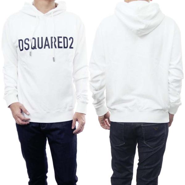 SALE！！DSQUARED2 スウェットパーカー DSQUARED2 ディースクエアード メンズプルオーバーパーカー