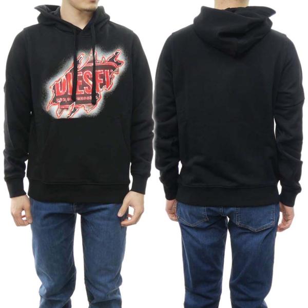 DIESEL（ディーゼル） メンズプルオーバーパーカー A09829 0BAWT / S