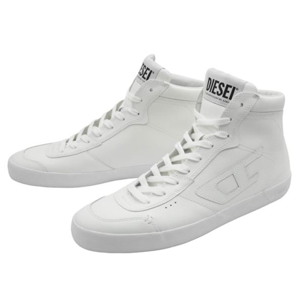 DIESELスニーカー　ホワイト　メンズ　26.5㎝ DIESEL 【並行輸入品】ディーゼル スニーカー ローカット レザー