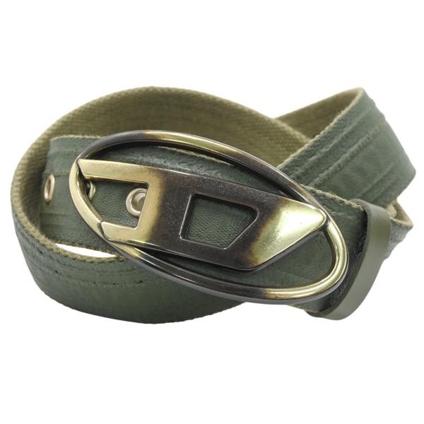 DIESEL ベルト　カーキ DIESEL（ディーゼル） メンズベルト X10425 P6708 / B-1DR TAPE カーキ