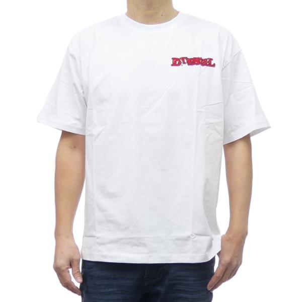 Diesel T-Boxt-R20 ロゴプリント クルーネック Tシャツ DIESEL ディーゼル メンズクルーネックTシャツ A16707 0QIAM / T