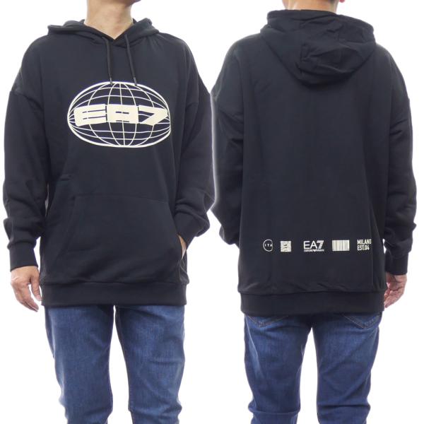 美品　エンポリオアルマーニ　　EA７　パーカー　ジャケット　メンズ　エコレザーM EMPORIO ARMANI エンポリオ アルマーニ パーカー スウェット