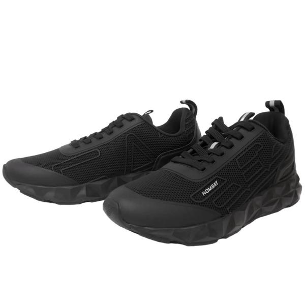 旧作お買い得セール！ EMPORIO ARMANI エンポリオアルマーニ EA7 メンズ スニーカー 靴 シューズ ローカット X8X154 XK357 ブラック×シルバー EMPORIO ARMANI エンポリオアルマーニ EA7 メンズローカットスニーカー