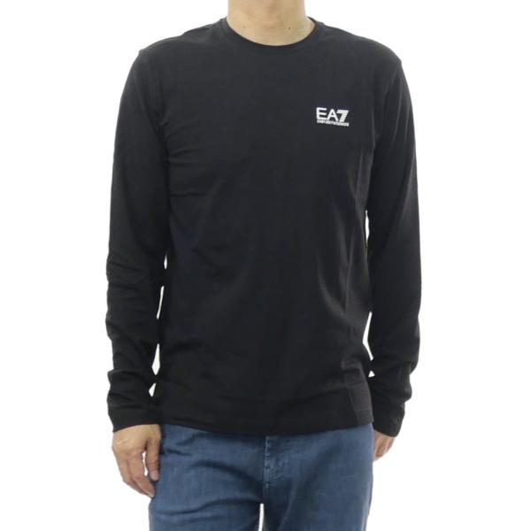EMPORIO ARMANI エンポリオアルマーニ EA7 メンズクルーネックロングTシャツ 8NPT28 PJVQZ ブラック