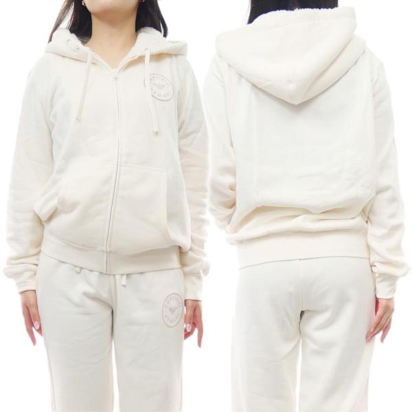 EMPORIO ARMANI UNDERWEAR エンポリオアルマーニアンダーウェア レディースジップアップパーカー 164610 3F256 ホワイト