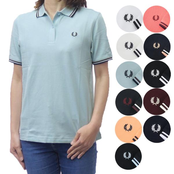 FRED PERRY フレッドペリー レディース ポロシャツ G3600 / TWIN TIPPED FRED PERRY SHIRT 半袖 リンガー ゴルフ