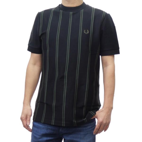 ★美品★ FRED PERRY モックネック シャツ 刺繍ロゴ ☆美品☆ FRED PERRY モックネック シャツ 刺繍ロゴ（FRED PERRY