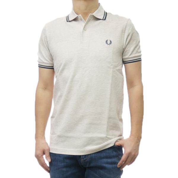 FRED PERRY アイボリーポロシャツ Kids Twin Tipped Fred Perry Shirt／キッズ ツインティップ