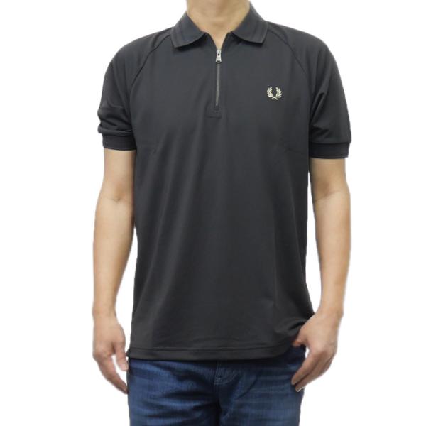 FRED PERRYフレッドペリー ポロシャツ　チャコール Knitted Shirt(10 102：BLACK): | FRED PERRY JAPAN | フレッド