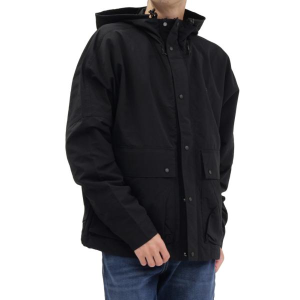FRED PERRY フレッドペリー メンズ マウンテンパーカー J2323 / CROPPED RIPSTOP PARKA ブルゾン アウター ナイロン ブラック 2026秋冬新作 爆買