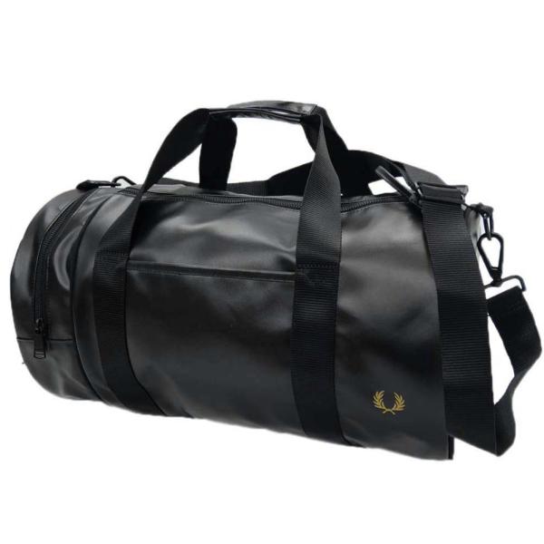 FRED PERRY フレッドペリー メンズバレルバッグ L7260 / TONAL CLASSIC BARREL BAG ブラック 定番人気商品