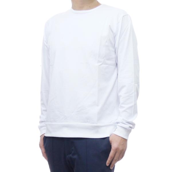 GIAB’S ARCHIVIO ジャブス アルキビオ メンズクルーネックロングTシャツ GRT/L COT001 ホワイト 定番人気商品