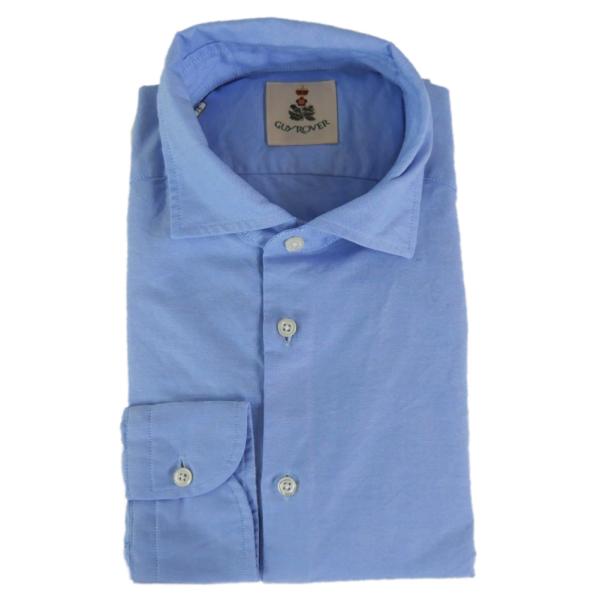 GUY ROVER ギローバー メンズカッタウェイシャツ V2670L 552802 ライトブルー 2025秋冬新作 GUY ROVER（ギローバー） メンズカッタウェイシャツ V2670L 552802