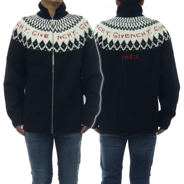 旧作お買い得セール！ GIVENCHY ジバンシー メンズ ニットブルゾン BM00C04Y47 ブラック tre-style_gv19fw113