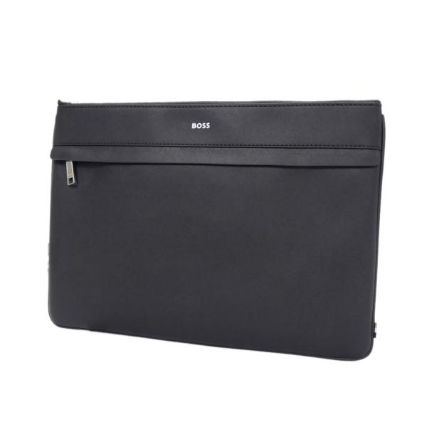 HUGO BOSS ビジネスバッグ 黒 レザー ボス ヒューゴボス BOSS HUGO BOSS ヒューゴボス メンズクラッチバッグ 50536155