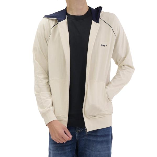 HUGO BOSS ヒューゴボス メンズ パーカー 50515313 10259900 / Mix&amp;Match Jacket H ストレッチ 楽ちん スポーティー ベージュ 2026秋冬新作
