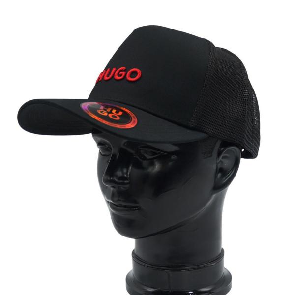HUGO・HUGO BOSS ヒューゴボス メンズ キャップ 50535942 10269331 / Marsel-Trucker メッシュ ロゴ 刺繍 ブラック 定番人気商品 スポーティー