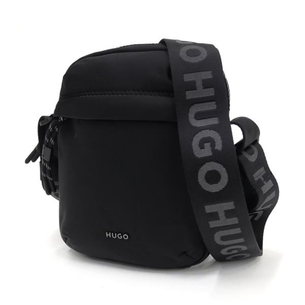 HUGO・HUGO BOSS ヒューゴボス メンズ ショルダーバッグ 50568375 10260368 / AYDEN_New_NS クロスボディバッグ ポリエステルツイル ブラック 2026秋冬新作