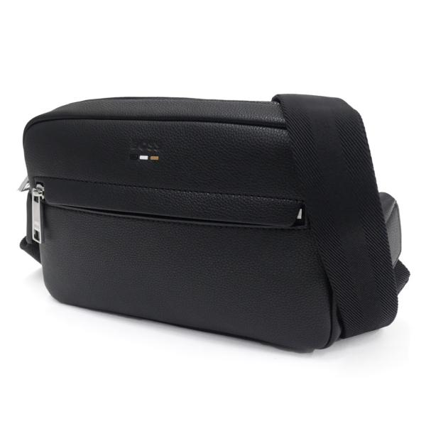 HUGO BOSS ヒューゴボス メンズ ショルダーバッグ 50567739 10280232 / Ray_SM. EW クロスボディバッグ 斜めがけ シンセティックレザー ブラック 2026秋冬新作