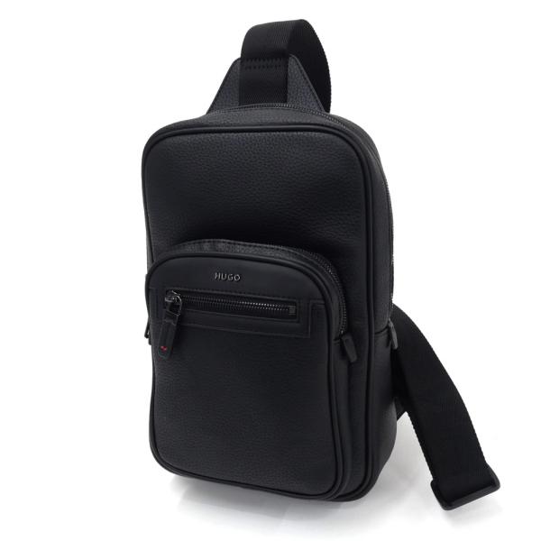HUGO・HUGO BOSS ヒューゴボス メンズ ボディバッグ 50568367 10266594 / HUKE_MONOSTRAP シンプル 大人 ブラック 2026秋冬新作 カバン ハイランク