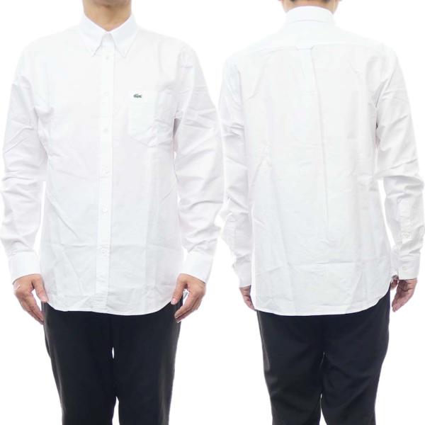 旧作お買い得セール！ LACOSTE ラコステ ドレスシャツ メンズ コットン 綿100％ CH2979 ホワイト LACOSTE（ラコステ） メンズドレスシャツ CH2979 ホワイト : TRE STYLE