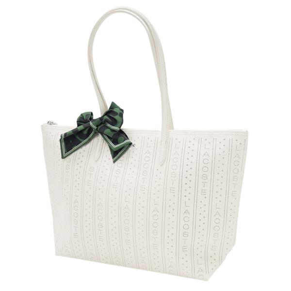 LACOSTE ラコステ バッグ レディース トートバッグ NF5133SJ オフホワイト LACOSTE（ラコステ） レディーストートバッグ NF5133SJ オフホワイト