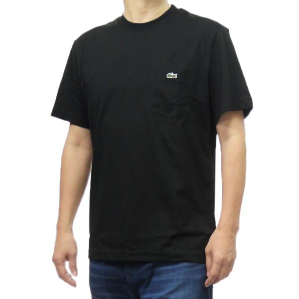 LACOSTE ラコステ メンズクルーネックTシャツ TH2827 ブラック