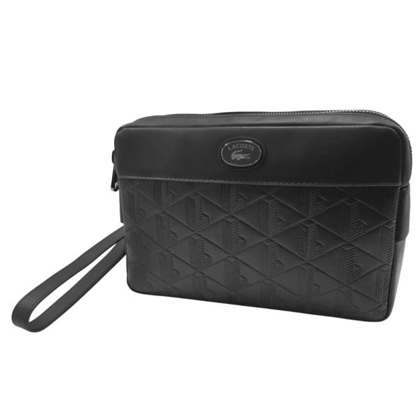 LACOSTE（ラコステ） メンズクラッチバッグ NH4398MR ブラック : TRE