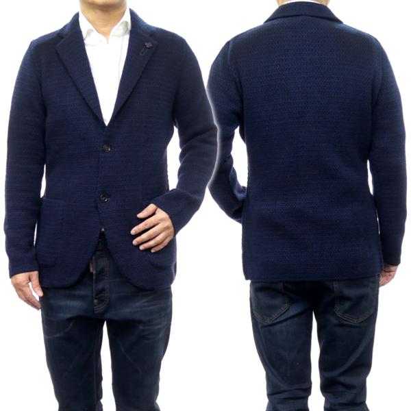 LARDINI ラルディーニ メンズシングル2Bニットジャケット LARDINI ラルディーニ メンズシングル2Bニットジャケット