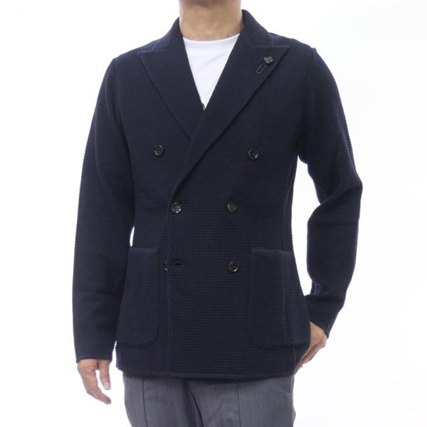 LARDINI（ラルディーニ） メンズ ダブル6Bニットジャケット CNLJM57