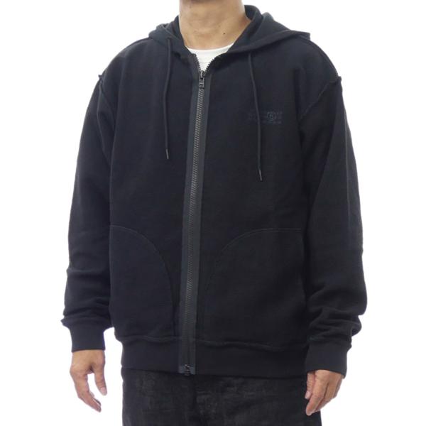 MM6 エムエムシックス パーカー メンズ ジップアップ コットン 綿100％ SH0HG0006 M25014 ブラック tre-style_m625fw110