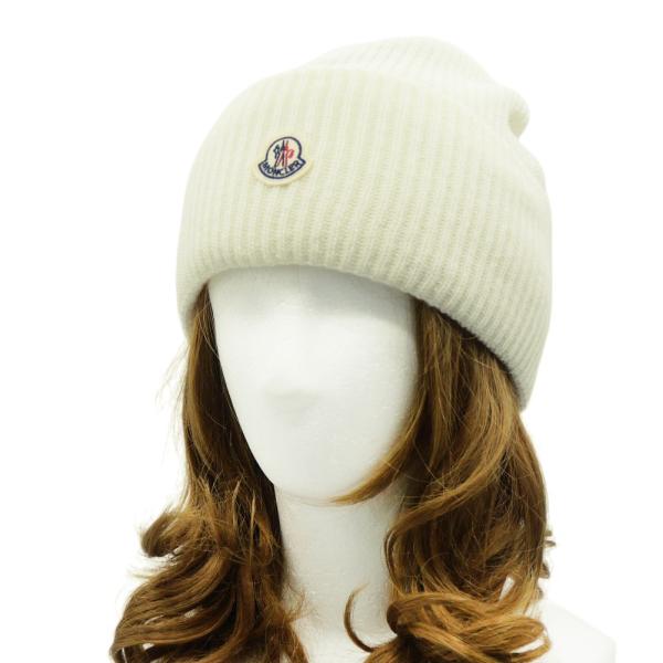 MONCLER モンクレール レディースニットキャップ 3B00048 M1241 アイボリー
