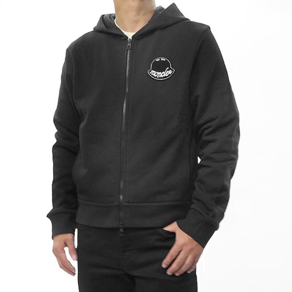MONCLER ブラック パーカー Sサイズ MONCLER モンクレール ジップアップパーカー ブラック サイズS