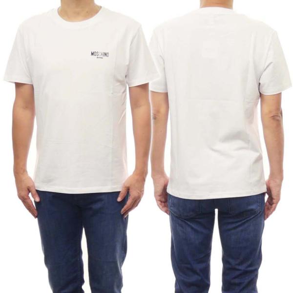 関税込◆MOSCHINO UNDERWEAR クルーネックロング Tシャツ MOSCHINO UNDERWEAR モスキーノアンダーウェア メンズクルー