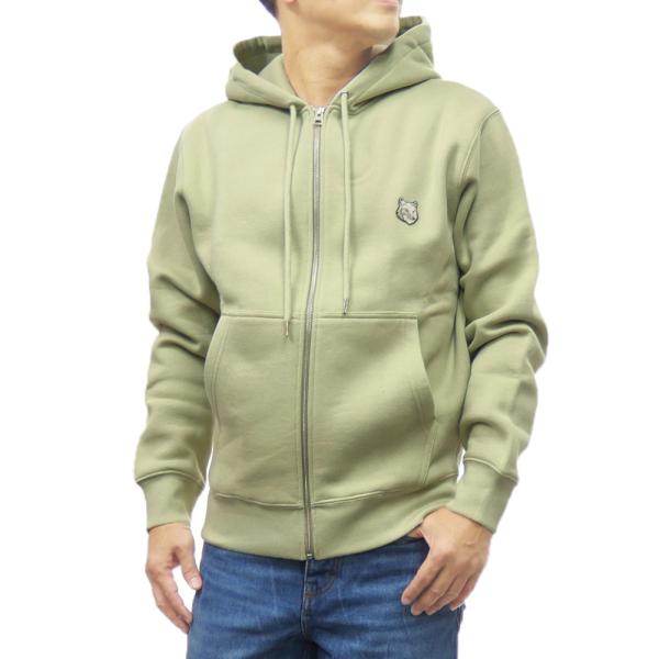 MAISON KITSUNE / ジップパーカー/S/コットン/BLK/MM00714KM0307 MAISON KITSUNE（メゾン キツネ） メンズ裏起毛ジップアップパーカー