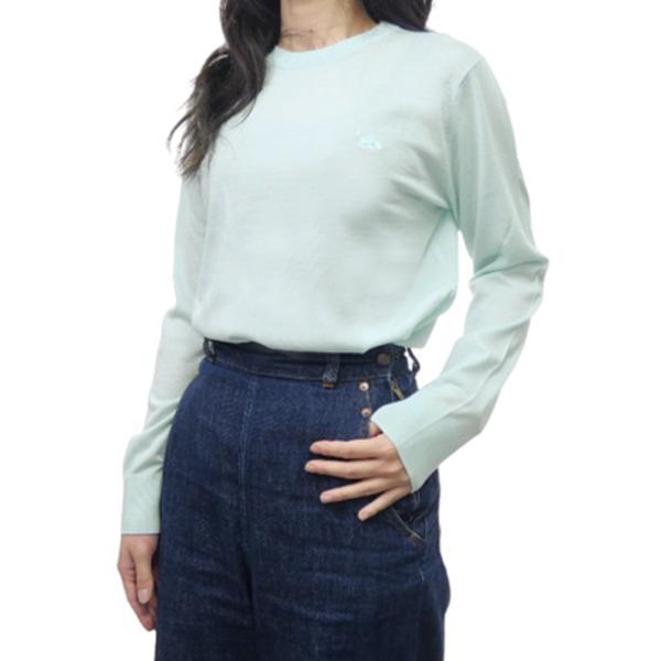 旧作お買い得セール！ MAISON KITSUNE メゾンキツネ セーター レディース クルーネック ニット MW00816 KT1036 / BABY FOX PATCH REGULAR JUMPER ペパーミント MAISON KITSUNE（メゾン キツネ） レディースクルーネックセーター