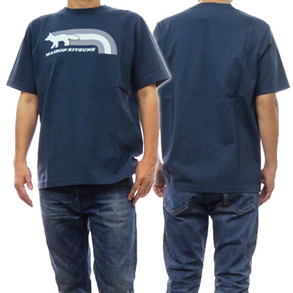 Tシャツ・カットソー Maison Kitsune Unisex Flash Fox Comfort Tee Navy メゾンキツネ】OUTDOOR PROFILE FOX COMFORT TEE-SHIRT – GQ SHOP