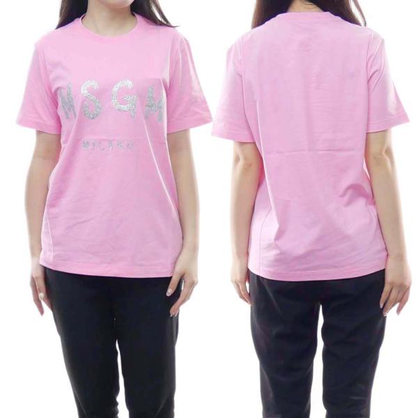 MSGM エムエスジーエム レディースクルーネックTシャツ