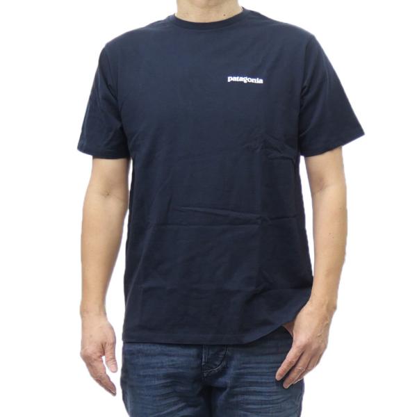 PATAGONIA パタゴニア メンズクルーネックTシャツ 38504/M’S P-6 LOGO RESPONSIBILI-TEE (メンズP-6ロゴレスポンシビリティー) ネイビー 定番人気商品
