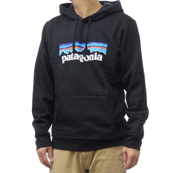 PATAGONIA パタゴニア メンズ プルオーバー パーカー 39622 / P-6 LOGO UPRISAL HOODY（P-6ロゴアップライザルフーディ）BLK ブラック 定番人気商品