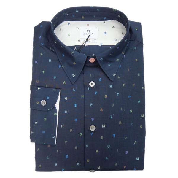 PS PAUL SMITH ポールスミス カジュアルシャツ メンズ コットン 綿100％ M2R 149T T22414 ネイビー Paul Smith（ポール・スミス） PS PAUL SMITH メンズカジュアルシャツ