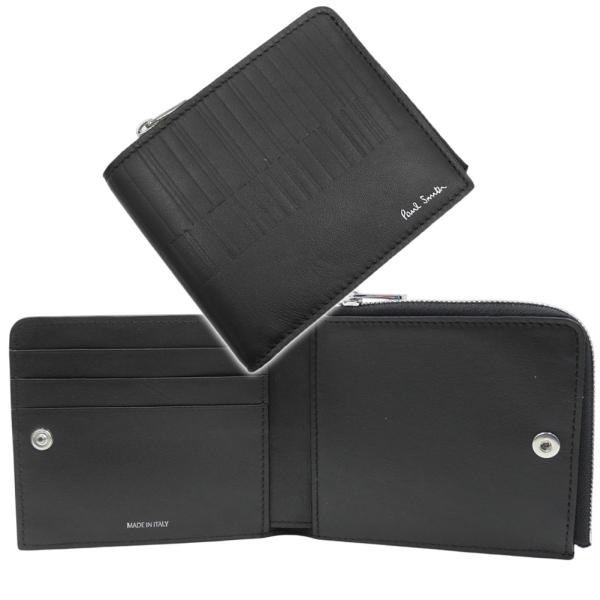 セールSS PAUL SMITH ポールスミス 財布 メンズ 二つ折り財布（小銭入れ付き） M1A 7970 PEMBOS ダークブラウン Paul Smith（ポール・スミス） メンズ二つ折り財布（小銭入れ付き