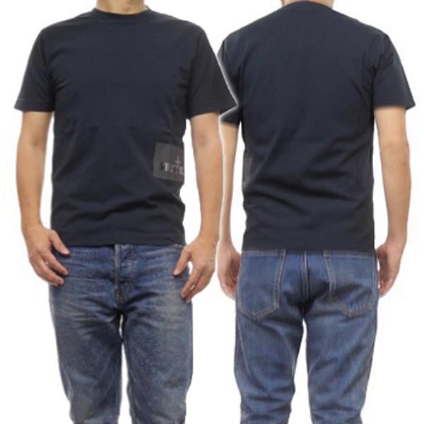 旧作お買い得セール！ STONE  ストーンアイランド Tシャツ メンズ 半袖 クルーネック コットン 綿100％ 2NS84 ネイビー STONE ISLAND（ストーン アイランド） メンズクルーネックTシャツ